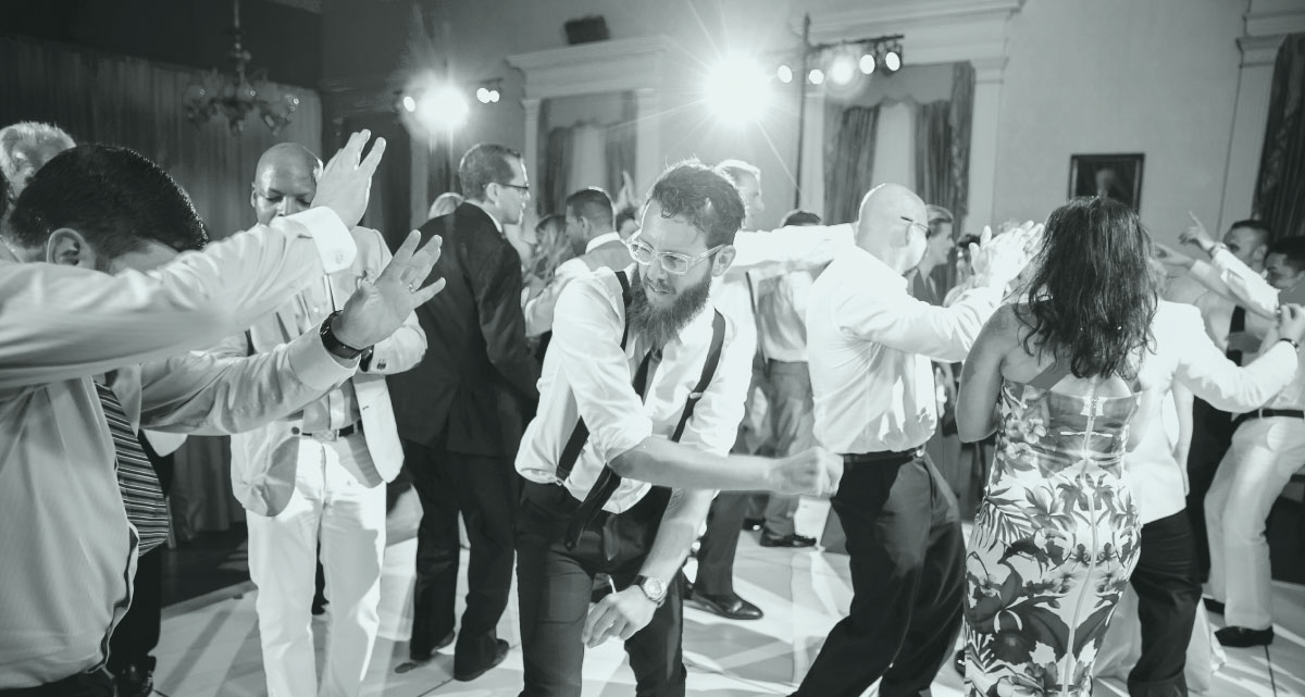 Charleston wedding DJ dance floor packed with guests