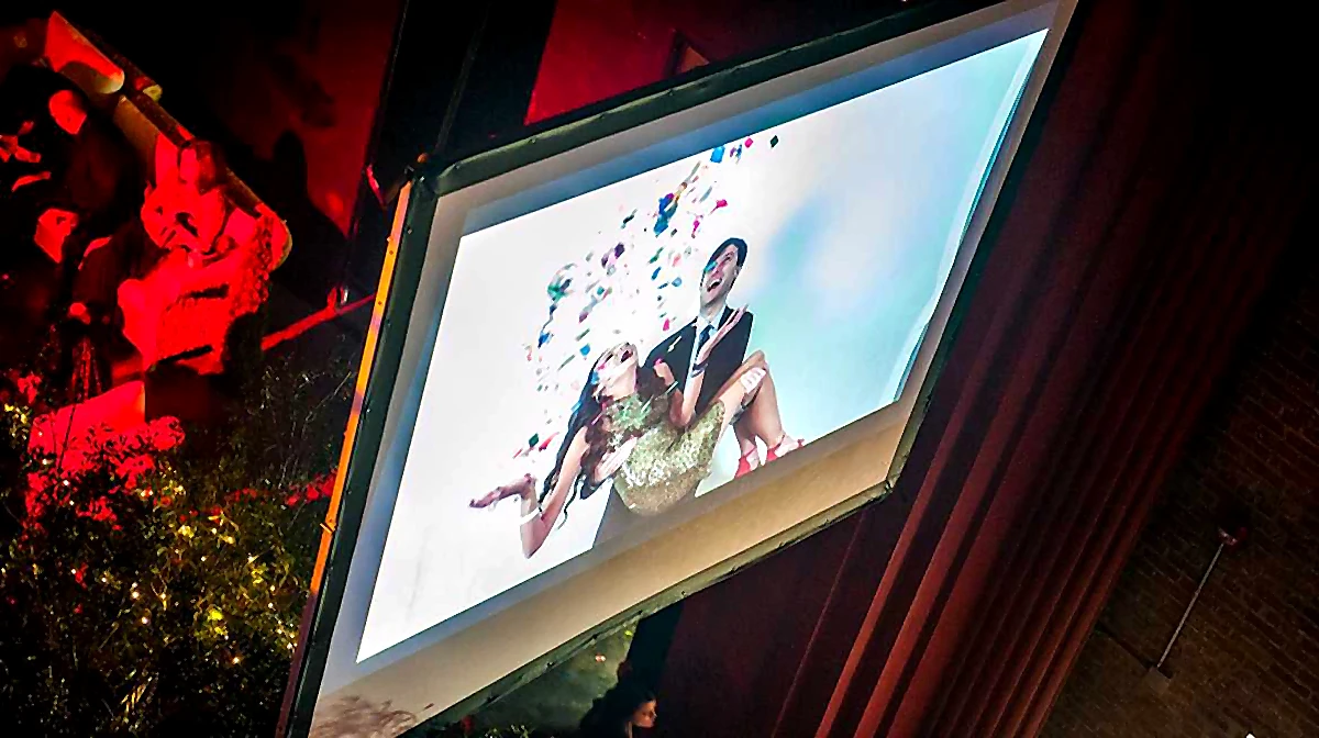 Event add-ons display with elevated party visuals
