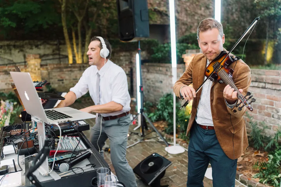Charleston wedding DJ and violin performance